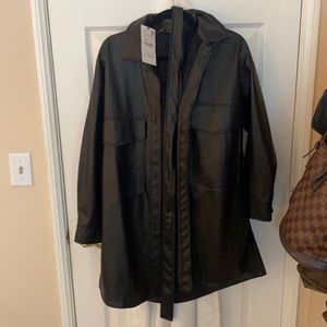 Zara leather jacket